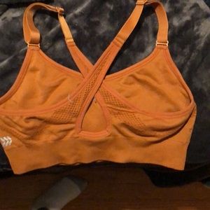 Orange sports bra